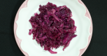 Salada de repolho roxo agridoce