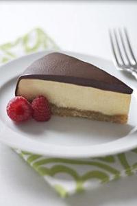 Cheesecake light com Ganache