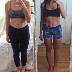 antes e depois de treino rápido que seca a barriga e define o corpo