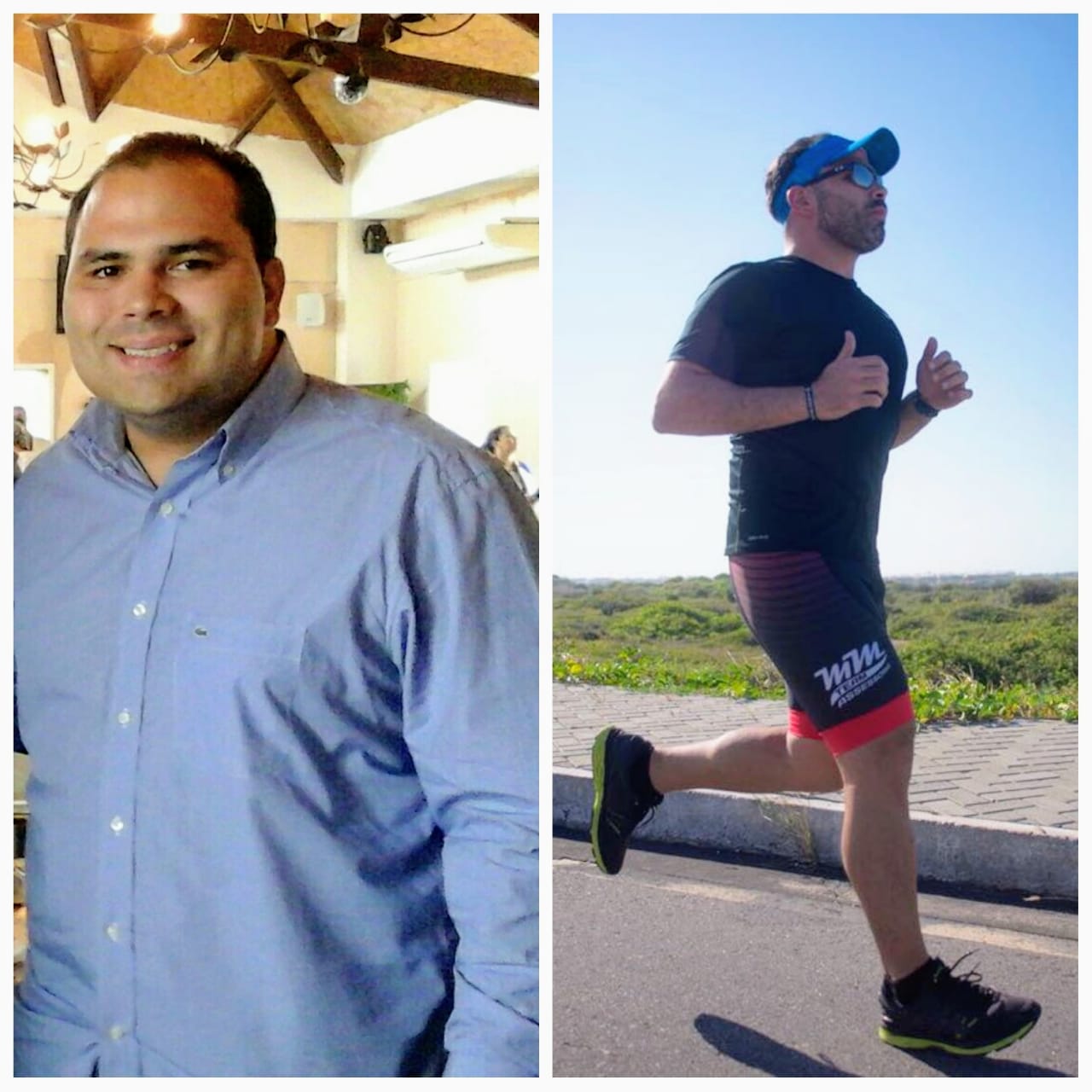 Fernando Guanabara, médico voltado para área de medicina preventiva, eliminou 35kg e hoje é adepto da prática de esportes e de uma dieta equilibrada. (Foto: Arquivo Pessoal)