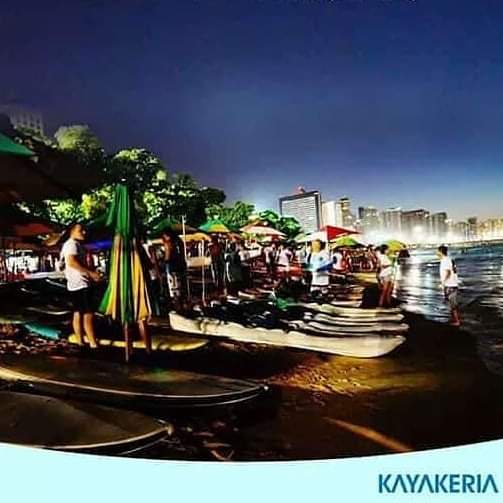 Remada noturna acontece nesta terça-feira na Beira Mar. 