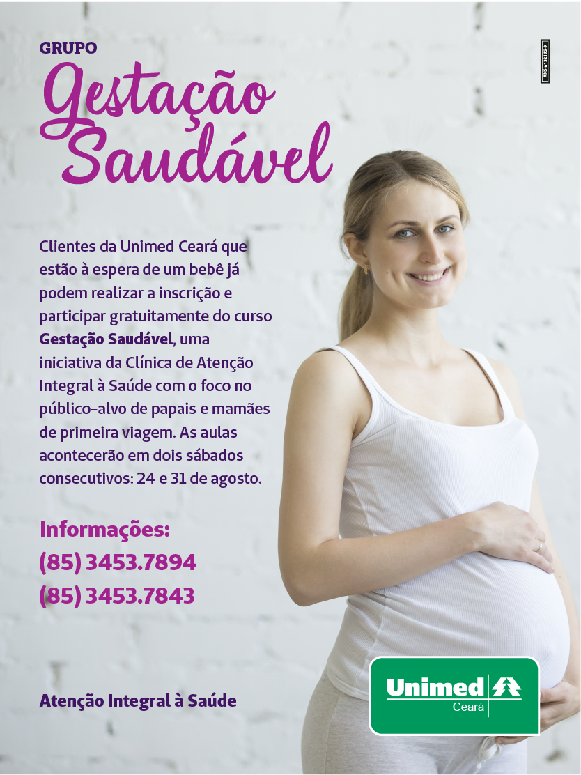 Unimed Ceará proporciona curso gratuito de Gestação Saudável para clientes. (Foto: Divulgação)
