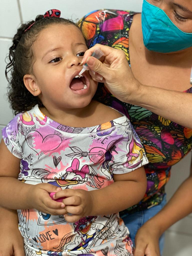 Atualmente, Caucaia tem quase 4 mil crianças que não tomaram o imunizante. (Foto: Eduardo Cardoso/ Prefeitura de Caucaia).